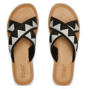 black tribal sandals